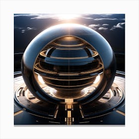 Futuristic Spaceship 44 Canvas Print