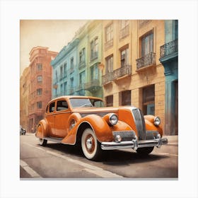 Vintage Car Canvas Print Canvas Print