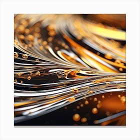 Abstract Gold And Silver Canvas Print