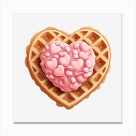Waffle Heart 7 Canvas Print