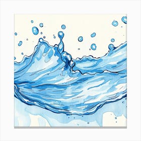 Close Fresh Water Canvas Print