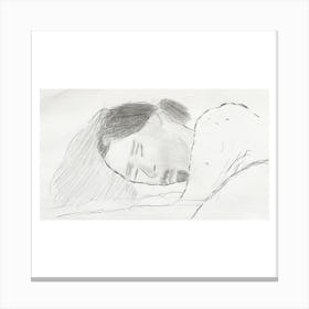 Bed Drawings Canvas Print