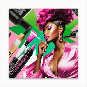 Beauty Products Canvas Print