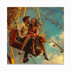 Love On The Ferris Wheel Canvas Print