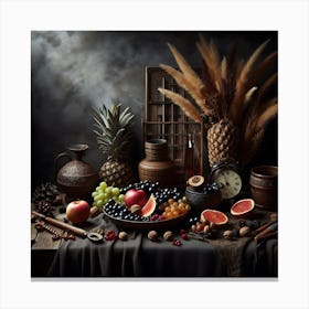 Fruit And Nuts Canvas Print