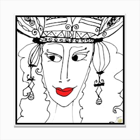 Queens in the Game - no glasses 012.png  by Jessica Stockwell Canvas Print