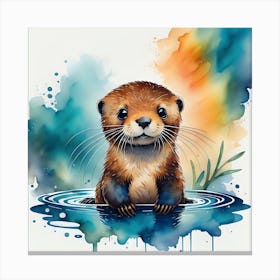 Otter Canvas Print