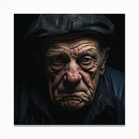 Portrait Of An Old Man 1 Canvas Print