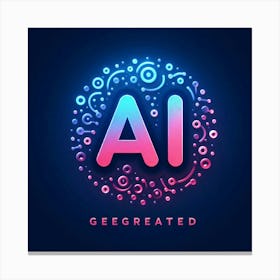 Ai Logo Vector Illustration Canvas Print