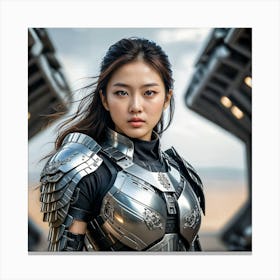 Korean Actress In Armor Canvas Print