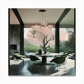 Modern Dining Room 1 Canvas Print