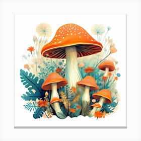 Mushroom Painting 3 Canvas Print