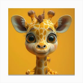 Cute Giraffe 1 Canvas Print