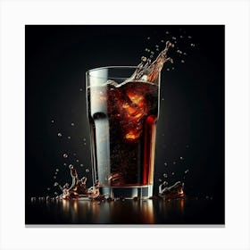 Glass Of Coke Canvas Print