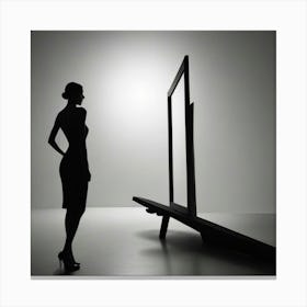 Silhouette Of A Woman 1 Canvas Print