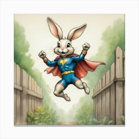 Super Bunny 19 Canvas Print