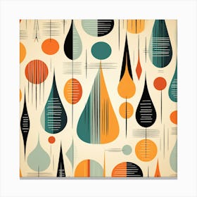 Abstract Seamless Pattern Vector 1 Canvas Print