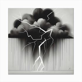 Lightning Cloud Canvas Print