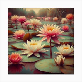 Water Lilies 15 Canvas Print