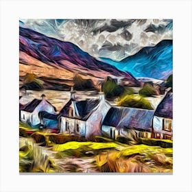 Scottish Highlands Village Series 3 Canvas Print