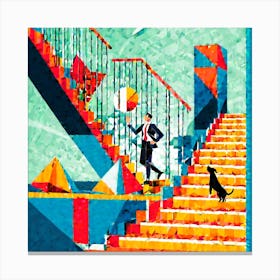 Stairway To Success Canvas Print