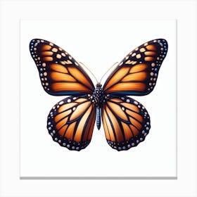 Butterfly of Danaus plexippus 3 Canvas Print