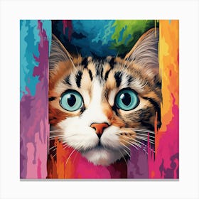 Cat Painting 7 Canvas Print