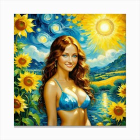 Sunflowersfuj Canvas Print