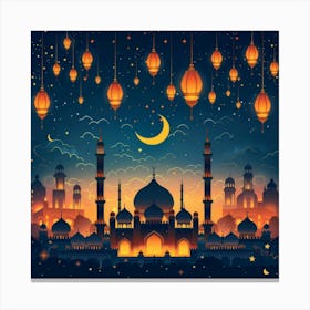 Ramadan Background Canvas Print