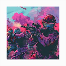 Paintball Painting Canvas Print