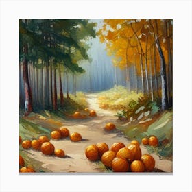 Beautiful Autumn Pumpkins Canvas Print