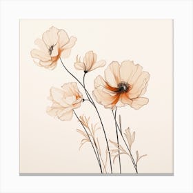 Poppy Flowers 5 Canvas Print