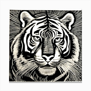 Tiger Head Stencil- A0003