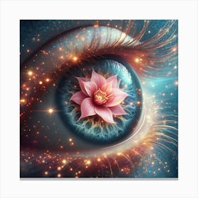 Flower In The Eye 1 Canvas Print