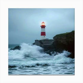 Lighthouse At Dusk Leinwandbild