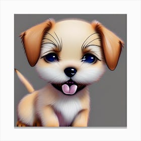 Adorable Puppy Canvas Print