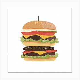 American Burger (19) Canvas Print