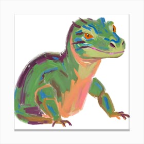 Komodo Dragon Lizard 08 Canvas Print