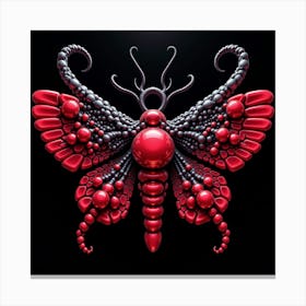 Gothic Moth Canvas Print