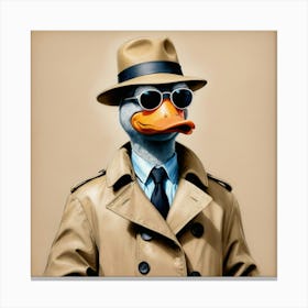 Detective Duck 6 Canvas Print