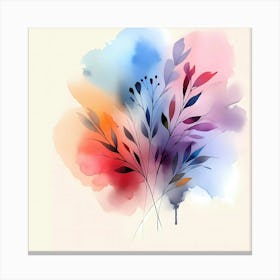 Watercolor Flowers 2 Canvas Print