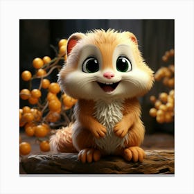 Cute Squirrel 4 Canvas Print