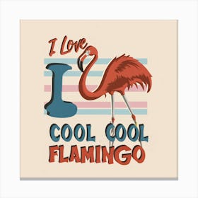 Cool Flamingo 1 Canvas Print