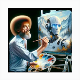 Robot By Bob Ross Stampe su tela