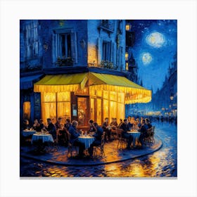 Cafe Terrace At Night, Van Gogh (2) 1 Canvas Print