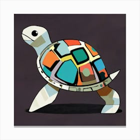 Abstract modernist Turtle Canvas Print