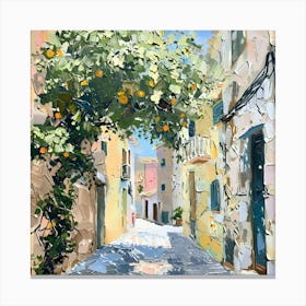 Mallorca street Canvas Print