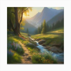 Mountain Stream 1 Canvas Print