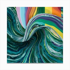 Rainbow Swirl Canvas Print