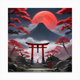 Japanese Landscape Canvas Print